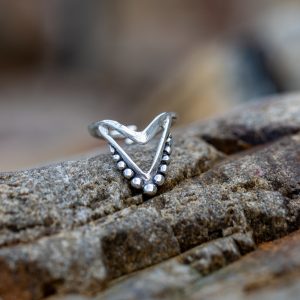 anillo pie plata ajustable