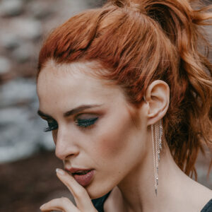 Tribal style ear cuff earrings