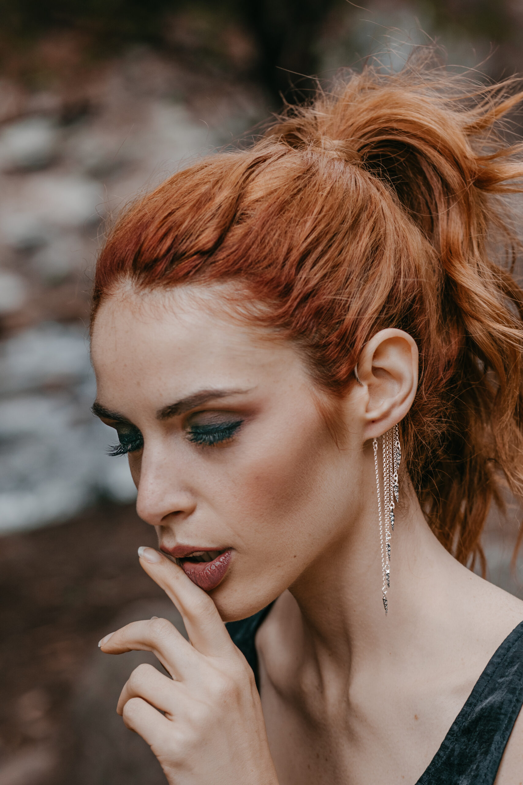Pendiente ear cuff estilo tribal